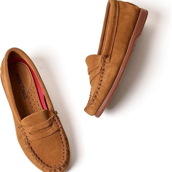 Minnetonka Mellony Penny Loafer, Brown, Size 8.5 - Picture 2 of 5